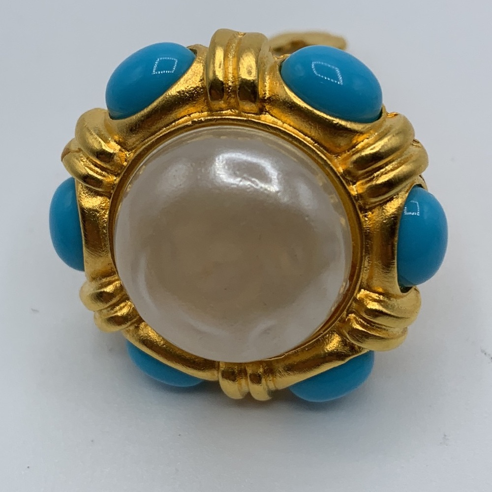 Vtg Kenneth Jay Lane Clip On Earrings 90’s Rare F… - image 3